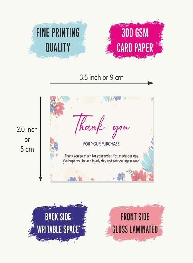 ESCAPER بطاقات شكر فاخرة من إسكيبر للأعمال - مجموعة من 50 بطاقة (3.5 × 2 بوصة) للاسترجاع والتقييمات والهدايا ومراجعات الأعمال - أظهر تقديرك بأناقة. - Image 3